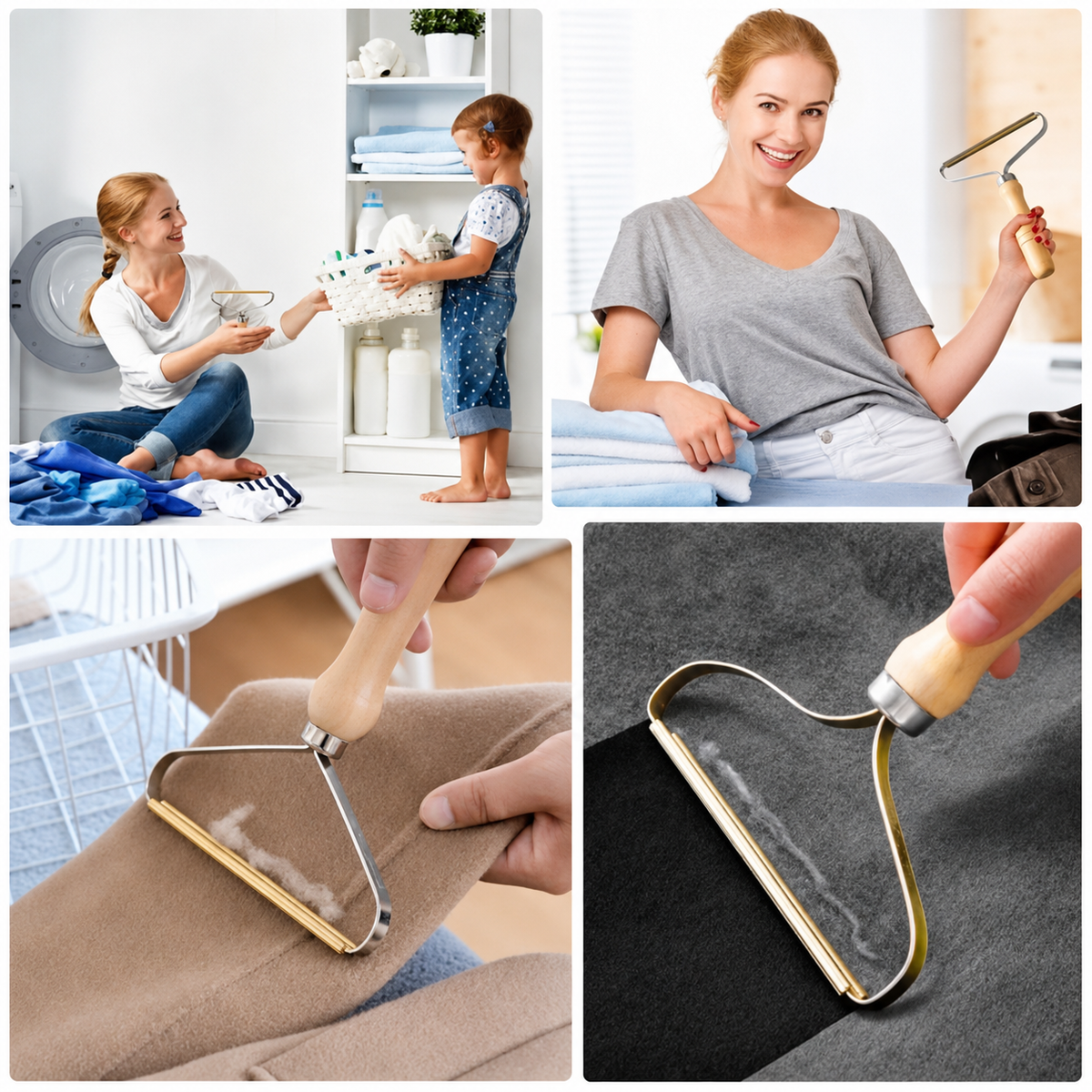 Racletă Manuală pentru Scame și Păr – Reutilizabilă