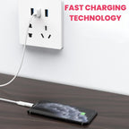 Adaptor Fast Charging, Micro USB / Lightning, Redare Muzica si Transfer Datee, Argintiu