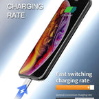 Adaptor Fast Charging, Micro USB / Lightning, Redare Muzica si Transfer Datee, Argintiu