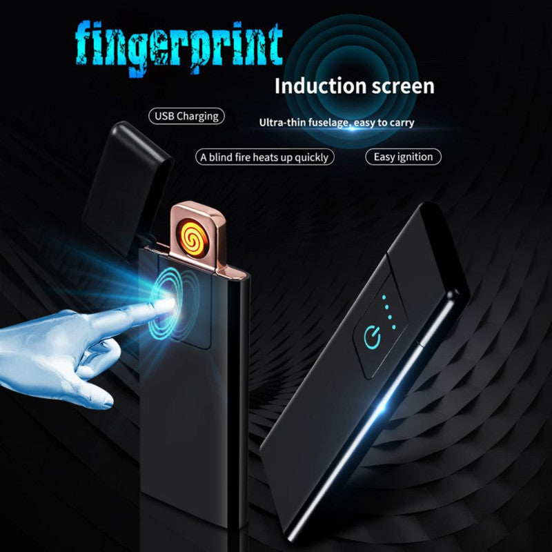 Bricheta Electrica Antivant in Cutie, Incarcare USB, Senzor Digital, Aprindere cu Inductie pentru 2 Tigari Simultan, Indicato