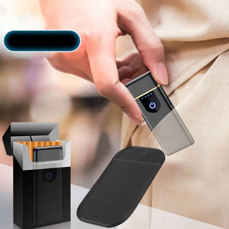 Bricheta Electrica Antivant in Cutie, Incarcare USB, Senzor Digital,, Indicator LED si Suport din Silicon Cauciucat, Antidera