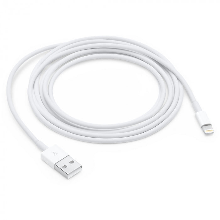 Cablu de date si incarcare USB – Lighting, 2A, 1m, Fast Charging, Compatibil cu dispozitivele Apple, Alb