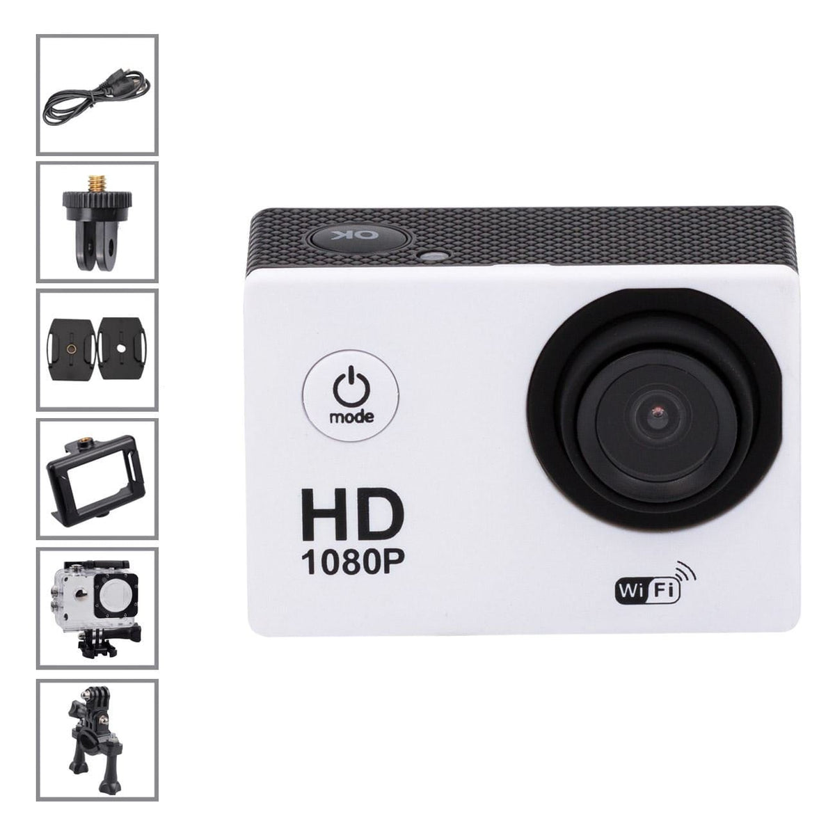 Camera de Actiune, Full HD, Wifi, 30 Fps, Display 2 inch, 5 MP, Silver