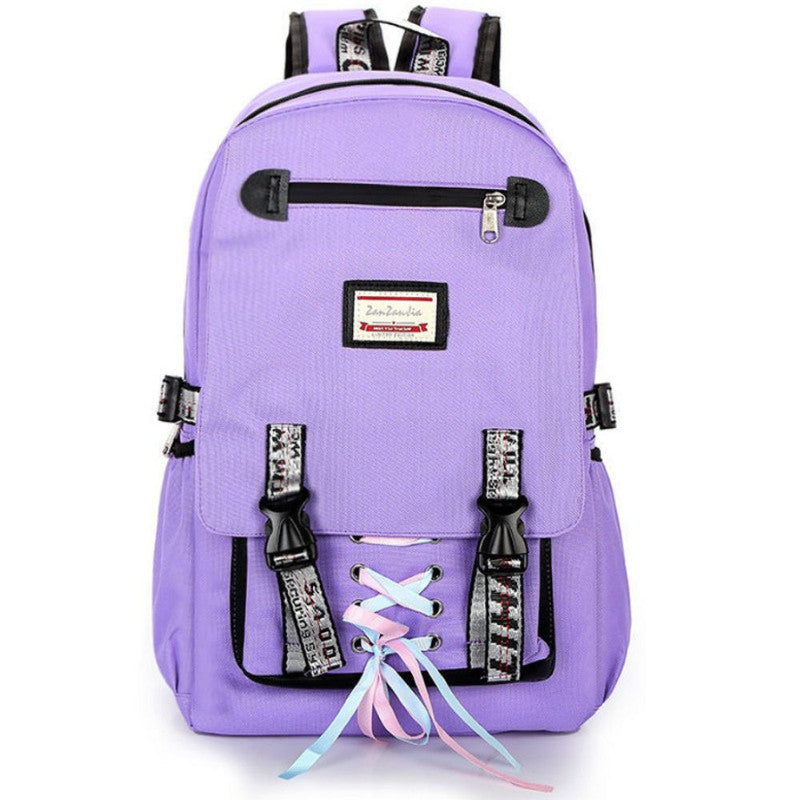 Ghiozdan Smart pentru Copii, Mercaton, Material Impermeabil, Port USB, Lacat anti-furt, 20 – 35 L, 30 x 14 x 47 cm, Violet