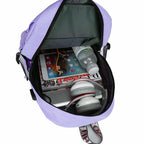 Ghiozdan Smart pentru Copii, Mercaton, Material Impermeabil, Port USB, Lacat anti-furt, 20 – 35 L, 30 x 14 x 47 cm, Violet
