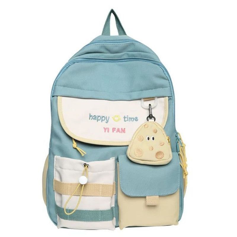 Ghiozdan pentru copii, impermeabil, buzunare multiple, material respirabil, 20 – 35 L, 30 x 11 x 42 cm, Verde