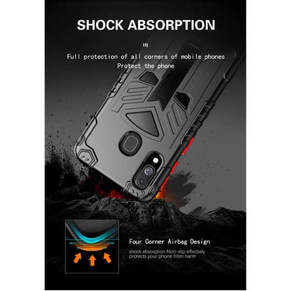 Husa de Protectie Mercaton pentru Samsung A10, HardCase, cu Suport pentru Telefon, Negru