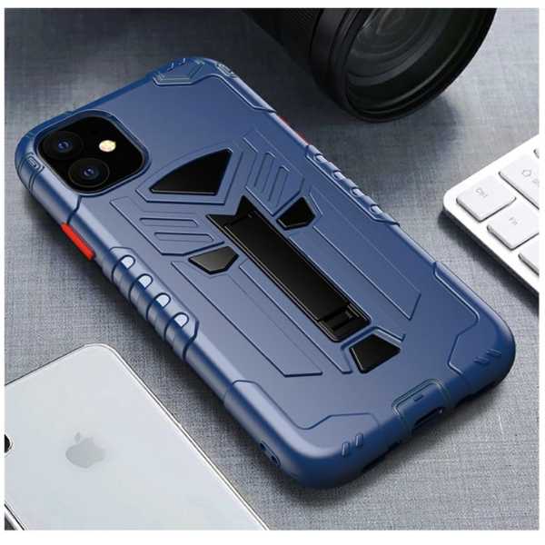 Husa de Protectie Mercaton pentru Samsung A20E, HardCase, cu Suport pentru Telefon, Albastru