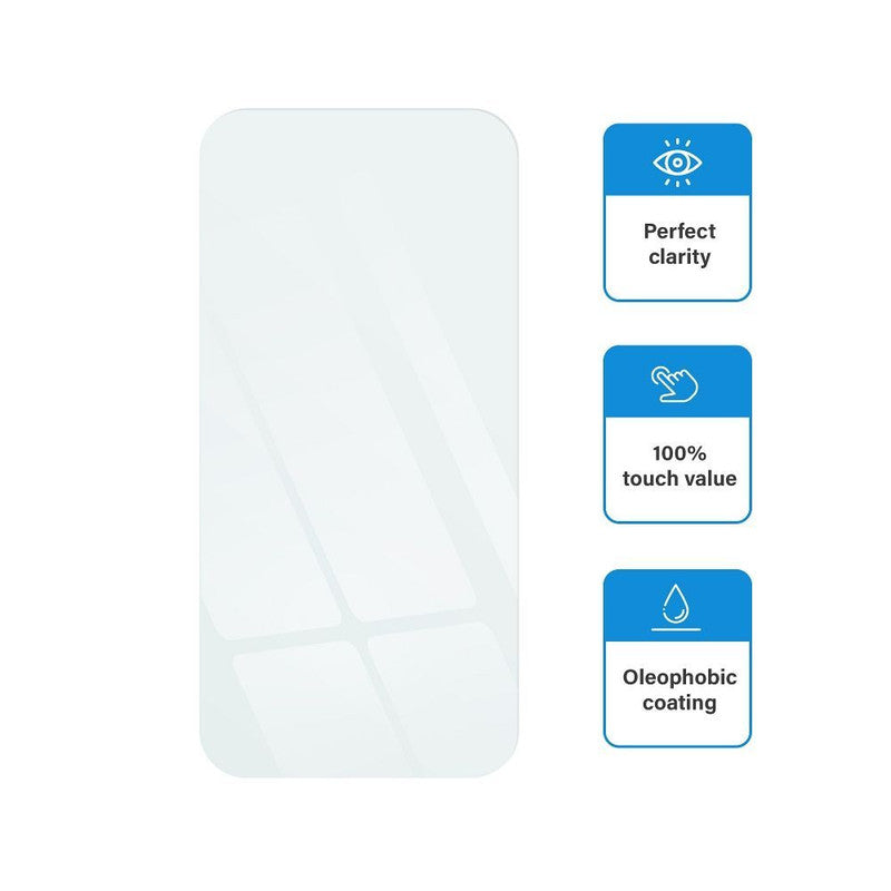 Husa de protectie cu armatura pe margini pentru Iphone 14 Pro, Piele Ecologica si Folie de Protectie 9H, Grosime 0.3 mm, Alba