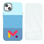 Husa de protectie cu armatura pe margini pentru Iphone 14 Pro, Piele Ecologica si Folie de Protectie 9H, Grosime 0.3 mm, Alba