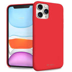 Husa din Silicon Soft compatibila cu iPhone 11 Pro Max, Rosu