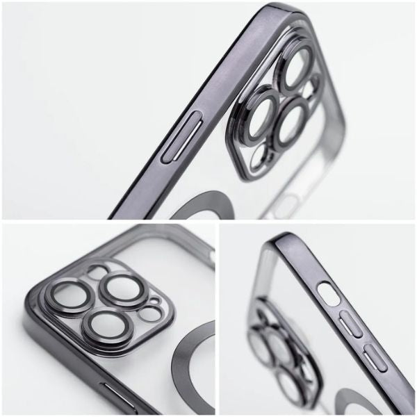 Husa pentru iPhone 16 Pro Max, TPU, Protectie si pentru Camera, MagSafe, Anti-Alunecare, Anti-Galbenire, Transparenta cu Marg