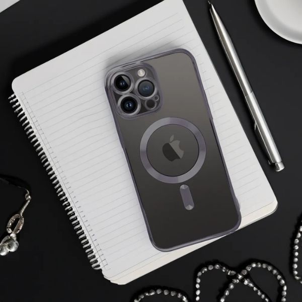 Husa pentru iPhone 16 Pro Max, TPU, Protectie si pentru Camera, MagSafe, Anti-Alunecare, Anti-Galbenire, Transparenta cu Marg