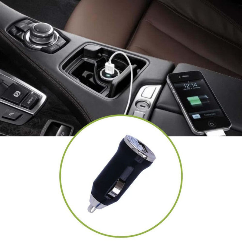 Incarcator pentru priza auto 1 x USB 1A si cablu de date si incarcare USB – Lightning, 2A, 1m, Fast Charging