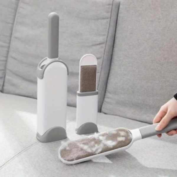 Pat Rotund Imblanit pentru Animale de Companie, Suprafata Antiaderenta, Calduros, Materiale Soft, 60 cm si 2 Perii pentru Ind