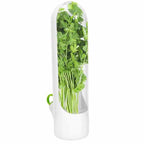 Recipient Mercaton pentru Depozitarea si Mentionerea Proaspata a Ierburilor Aromate in Frigider, BPA Free, 25 x 6.5 cm, Alb