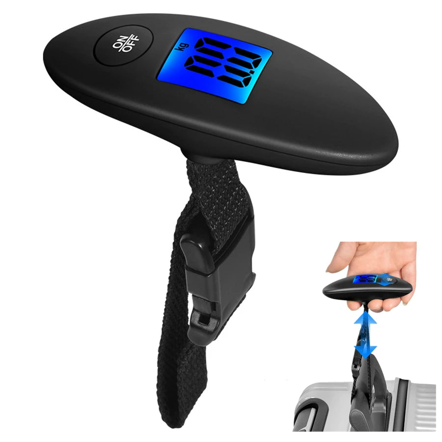 CÂNTAR DIGITAL PORTABIL PENTRU BAGAJE – 50 KG