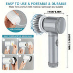 Perie Electrică Rotativă 5 în 1 – Curățenie Rapidă Fără Efort