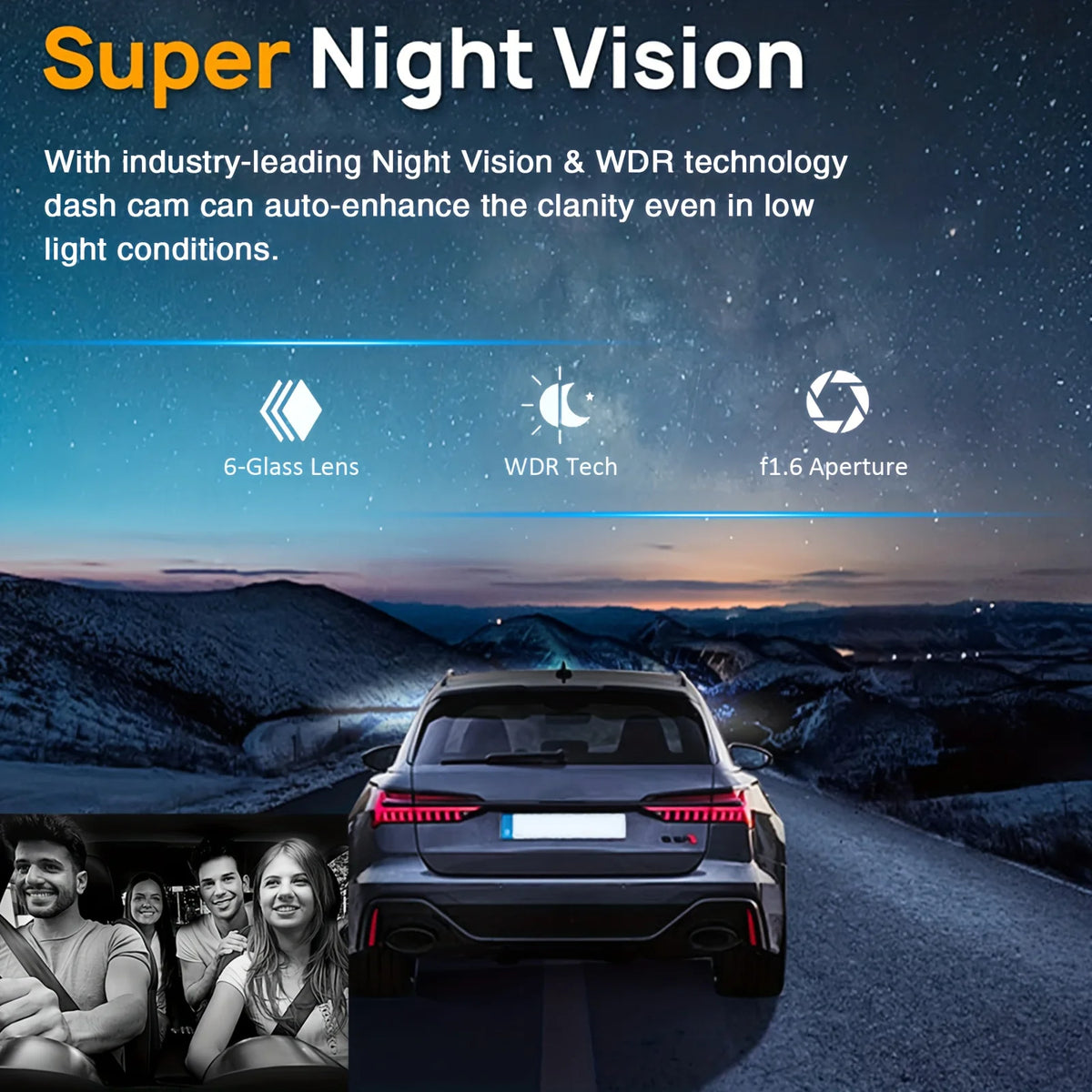 CAMERĂ AUTO WI‑FI FULL HD CU ÎNREGISTRARE ÎN BUCLĂ