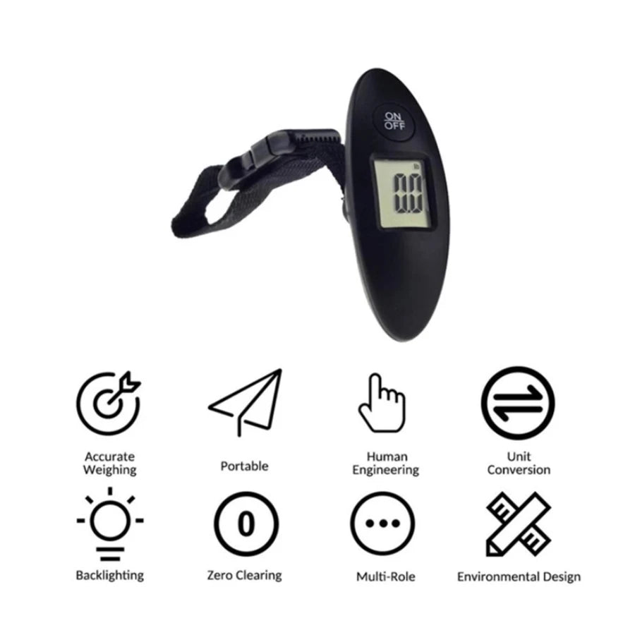 CÂNTAR DIGITAL PORTABIL PENTRU BAGAJE – 50 KG