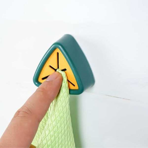 Set 10 Agatatori pentru Prosoape, Mercaton, Autoadezive, Impermeabile, Montaj pe Perete, Sistem Push Free, Verde