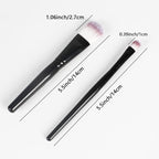 Set 20 Perii pentru Makeup, Antialergice, Lungime 15 cm, Pot fi spalate, Negru