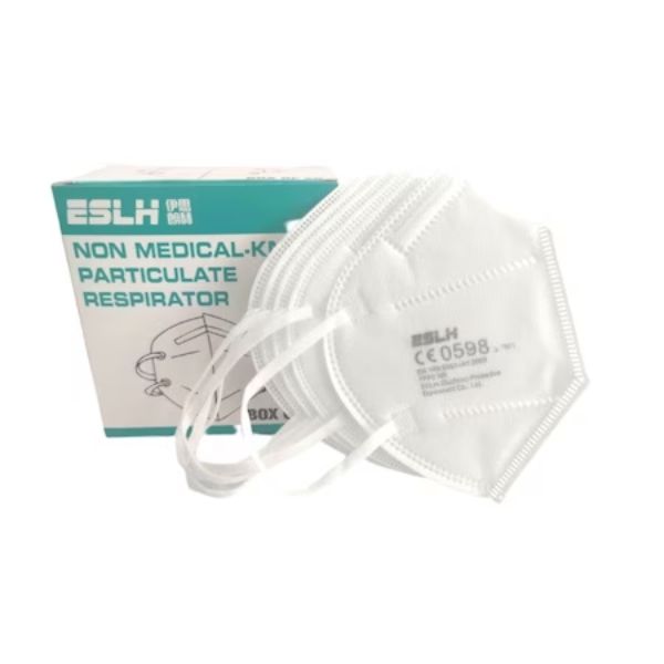 Set 20 buc Masca de protectie KN95 cu 5 straturi CE0598, FFP2, certificate CE, Alb