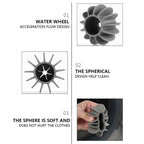 Set 4 bile reutilizabile MagicBall pentru masina de spalat, previne incurcarea si uscarea rapida a hainelor, 4.5 x 3 cm