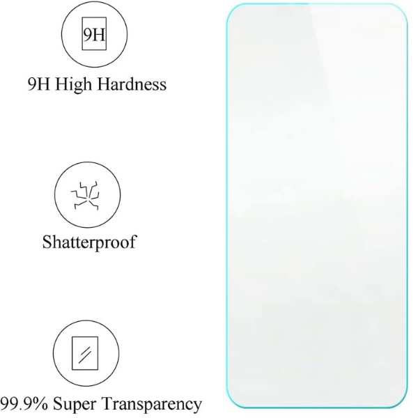 Set 5 Folii de Protectie Mercaton pentru Iphone 14 Pro, 0.3 mm, Sticla 9H, Margini Rotunjite
