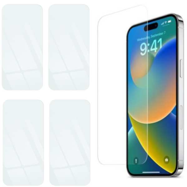 Set 5 Folii de Protectie Mercaton pentru Iphone 16 Pro Max, Grosime 0.3 mm, Clear View, Accessorii Montaj Incluse
