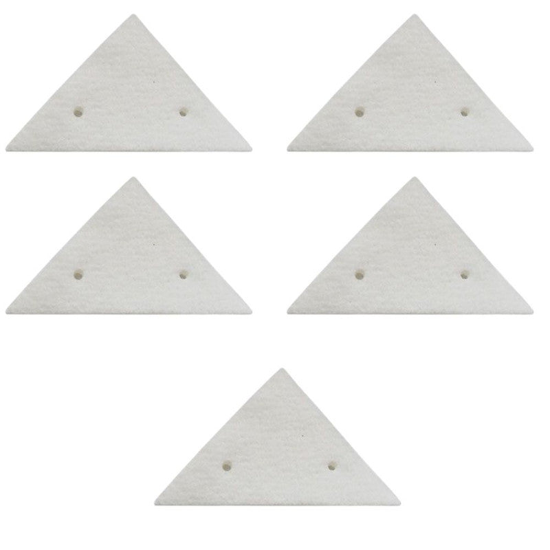 Set 5 Rezerve pentru Stergator Dublu cu Magnet pentru Curatarea Geamurilor cu Grosime intre 3 si 18 mm, Alb