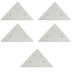 Set 5 Rezerve pentru Stergator Dublu cu Magnet pentru Curatarea Geamurilor cu Grosime intre 3 si 18 mm, Alb