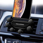 Suport Auto pentru Telefon cu Prindere pe Grila Ventilatie, Rotativ 360° si Cablu de Date si Incarcare USB – Lightning, 2A, 1