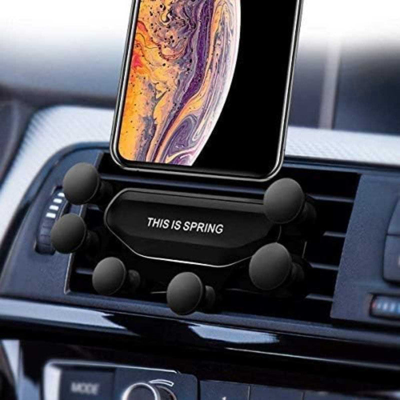 Suport Auto pentru Telefon cu Prindere pe Grila Ventilatie, Rotativ 360° si Cablu de Date si Incarcare USB – Lightning, 2A, 1