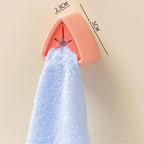 Suport Autoadeziv Mercaton pentru Prosoape, Plastic, Tip Agatatoare, Impermeabil, Sistem Push Free, Montaj pe Perete, 5 x 2.3